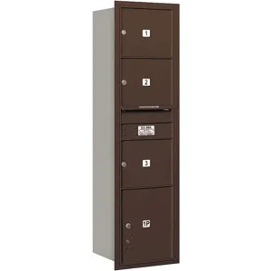 SALSBURY INDUSTRIES 3716S-03ZRP Horizontal Mailbox Private 4 Door Bronze Rl 56-3/4 Inch | AG3JGE 33LF06