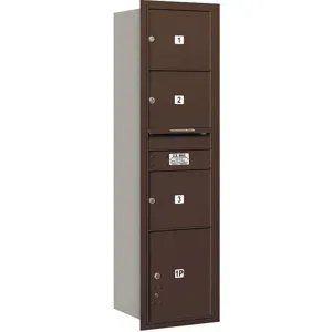 SALSBURY INDUSTRIES 3716S-03ZRU Horizontal Mailbox Usps 4 Door Bronze Rl 56-3/4 Inch | AG3JCZ 33LE19