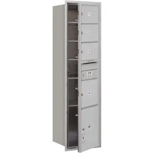 SALSBURY INDUSTRIES 3716S-04AFU Horizontal Mailbox Usps 5 Door Aluminium Fl 56-3/4 Inch | AG3JHB 33LF27