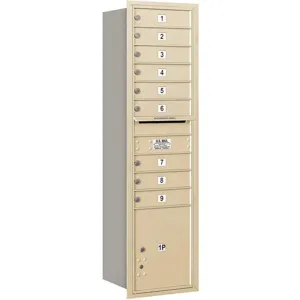 SALSBURY INDUSTRIES 3716S-09SRP Horizontal Mailbox Private 10 Doors Sandstone Rl 56-3/4 Inch | AG3KAL 33LK55