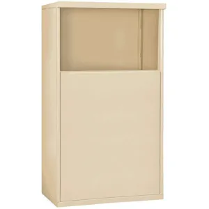 SALSBURY INDUSTRIES 3904D-SAN Free-Standing Enclosure for Double Column 4 Door Beige | AH3TBD 33LF66