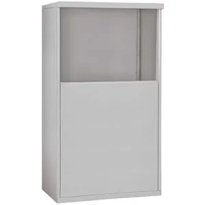 SALSBURY INDUSTRIES 3905D-ALM Free-Standing Enclosure for Double Column 5 Door Gray | AH3TBE 33LF67