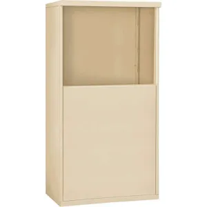 SALSBURY INDUSTRIES 3906D-SAN Free-Standing Enclosure for Double Column 6 Door Beige | AH3TCB 33LG50