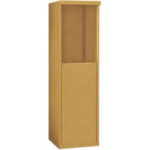 SALSBURY INDUSTRIES 3906S-GLD Free-Standing Enclosure for Single Column 6 Door Gold | AH3RZQ 33LD33