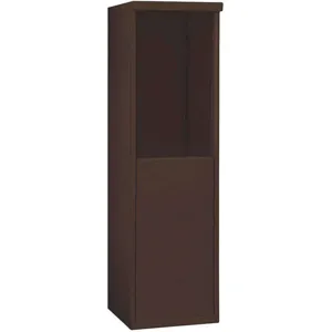 SALSBURY INDUSTRIES 3907S-BRZ Free-Standing Enclosure for Single Column 7 Door Bronze | AH3RZU 33LD36