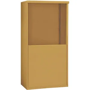 SALSBURY INDUSTRIES 3908D-GLD Free-Standing Enclosure for Double Column 8 Door Gold | AH3TCJ 33LH09