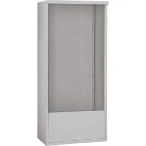 SALSBURY INDUSTRIES 3914D-ALM Free-Standing Enclosure for Double Column 14 Door Gray | AH3TDJ 33LJ44