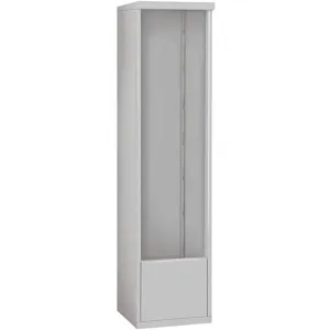 SALSBURY INDUSTRIES 3916S-ALM Free-Standing Enclosure for Single Column 16 Door Gray | AH3TBT 33LF79