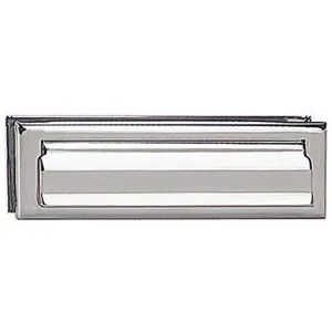 SALSBURY INDUSTRIES 4035C Standard Mail Slot Letter Size Chrome | AD3ETH 3YPA6