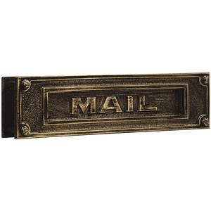 SALSBURY INDUSTRIES 4075A Mail Slot Brass Horizontal Antique | AG3GHK 33KP67