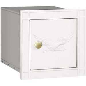 SALSBURY INDUSTRIES 4140E-WHT Column Mailbox Eagle Powder Coated White | AG3GJJ 33KR17