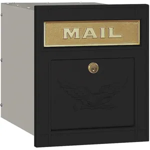 SALSBURY INDUSTRIES 4145E-BLK Column Mailbox Eagle Locking Pc Black | AG3GML 33KT04