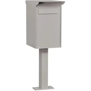 SALSBURY INDUSTRIES 4275GRY Pedestal Drop Box Regular Aluminium Gray | AG3JBN 33LD80