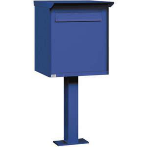 SALSBURY INDUSTRIES 4276BLU Pedestal Drop Box Large Aluminium Blue | AG3JJL 33LF83