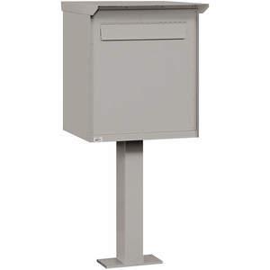 SALSBURY INDUSTRIES 4276GRY Pedestal Drop Box Large Aluminium Gray | AG3JJM 33LF84