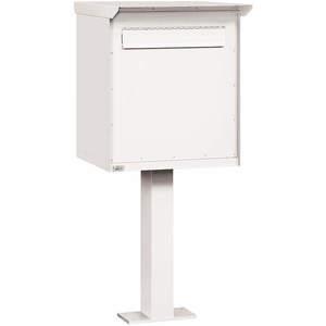 SALSBURY INDUSTRIES 4276WHT Pedestal Drop Box Large Aluminium White | AG3JJP 33LF86