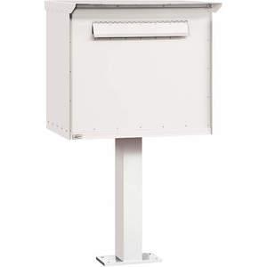 SALSBURY INDUSTRIES 4277WHT Pedestal Drop Box Jumbo Aluminium White | AG3JPM 33LH22