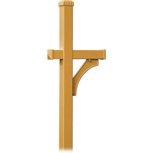 SALSBURY INDUSTRIES 4370D-BRS Deluxe Mailbox Post Brass 4 Inch Thickness | AG3GQR 33KT75