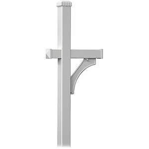 SALSBURY INDUSTRIES 4370SLV Mailbox Post Silver 81 Inch Height 4 Inch Thickness | AG3GQX 33KT80