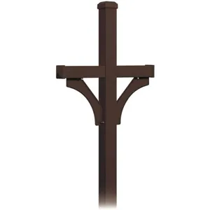 SALSBURY INDUSTRIES 4372D-BRZ Deluxe Mailbox Post Bronze 4 Inch Thickness | AG3GUE 33KU34