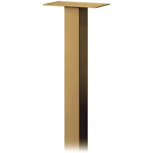 SALSBURY INDUSTRIES 4385D-BRS Roadside Standard Pedestal Brass 48 Inch Height | AG3GKC 33KR38