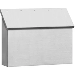 SALSBURY INDUSTRIES 4510 Traditional Mailbox Stainless Steel H Silver | AG3GHT 33KP74