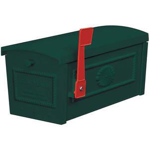 SALSBURY INDUSTRIES 4550GRN Townhouse Mailbox Post Style Green | AG3GRB 33KT84