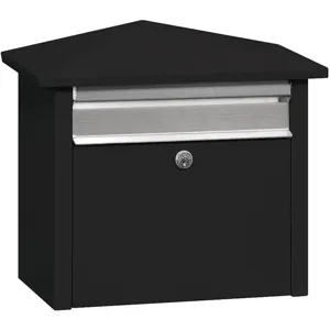 SALSBURY INDUSTRIES 4750BLK Mail House Steel Surface/post Black | AG3GHY 33KP79