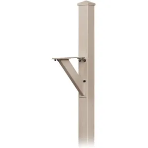 SALSBURY INDUSTRIES 4825BGE Decorative Mailbox Post Beige 4 Inch | AG3GNC 33KT19