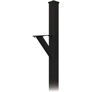 SALSBURY INDUSTRIES 4825BLK Decorative Mailbox Post Black | AG3GND 33KT20