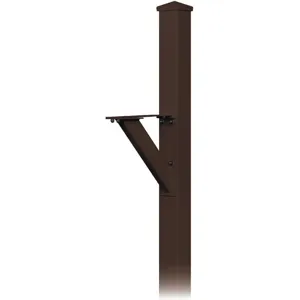 SALSBURY INDUSTRIES 4825BRZ Decorative Mailbox Post Bronze In-ground | AG3GNE 33KT21