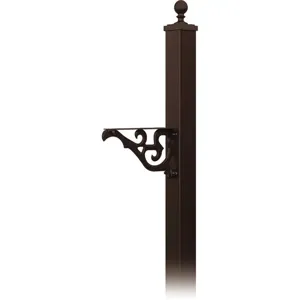 SALSBURY INDUSTRIES 4845BRZ Decorative Mailbox Post Bronze 85 Inch Height | AG3GNQ 33KT31