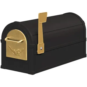 SALSBURY INDUSTRIES 4855E-BLG Rural Mailbox Eagle Black/gold | AG3GNU 33KT34