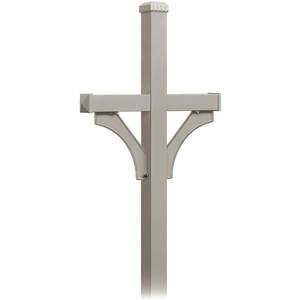 SALSBURY INDUSTRIES 4872NIC Deluxe Mailbox Post Nickel 4 Inch Thickness | AG3GUT 33KU46