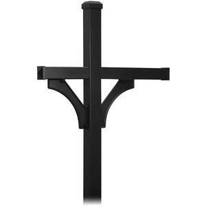 SALSBURY INDUSTRIES 4873BLK Deluxe Mailbox Post 81 Inch Height 4 Inch Thickness | AG3GXM 33KV16