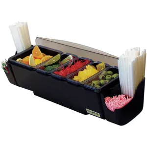 SAN JAMAR BD4005S Condiment Center Five Tray | AE7RTE 6ADK4 / BD4005SGR