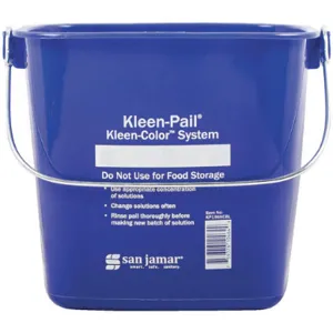 SAN JAMAR KP196KCBL Cleaning Pail 6 Quart Blue Plastic | AF4BMD 8NNY4 / KP196KCBLGR