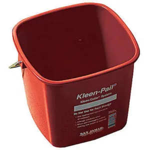 SAN JAMAR KP196KCRD Cleaning Pail 6 Quart Red Plastic | AF3WRV 8DRF6 / KP196KCRDGR