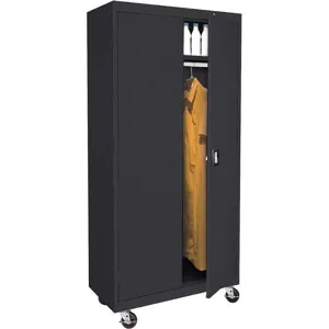 SANDUSKY LEE TAWR362472-09 Mobile Wardrobe Cabinet Welded Black | AE3GDB 5DCV9