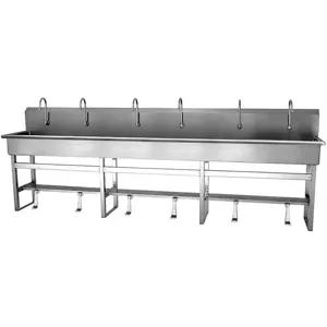 SANI-LAV 512F1 Wash Station 120 inch length 20 inch width 45 inch Height | AG9ZUA 23PH40