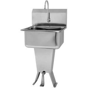 SANI-LAV 5211 Handwaschbecken mit Wasserhahn, 21 Zoll Länge, 20 Zoll Breite | AG9ZTW 23PH36