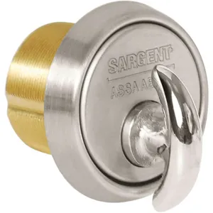 SARGENT 124-41-101 26D Mortise Cylinder Satin Chrome Grade 1 | AH4VTX 35MN46