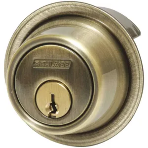 SCHLAGE B560P 609 Deadbolt 2 Grade Satin Brass | AH9VFV 44ZX39