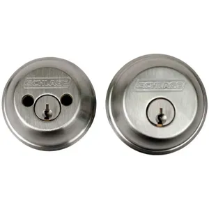 SCHLAGE B62N C-KWY 626 Deadbolt Hd Satin Chrome 5 Pins | AC7BDH 36Z087