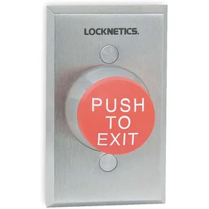 SCHLAGE 623RD EX Push To Exit Button Red Steel | AB3ANM 1RAD7