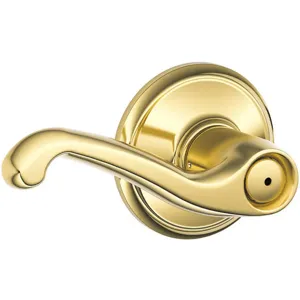 SCHLAGE F40 FLAIR 605 Medium Duty Lever Lockset Flair Privacy | AC7BFV 36Z205