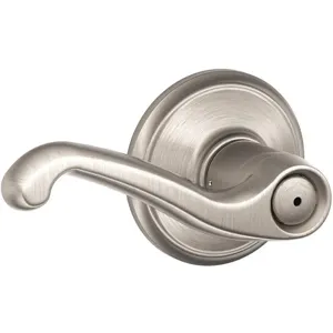 SCHLAGE F40 FLAIR 619 Medium Duty Lever Lockset Flair Privacy | AC7BFW 36Z206