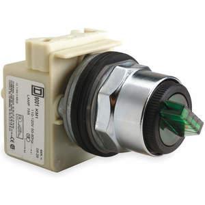 SCHNEIDER ELECTRIC 9001K11J1G Illuminated Selector Switch 2 Position Lever Green | AF9GDB 2EL26