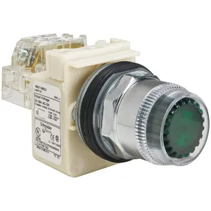 SCHNEIDER ELECTRIC 9001K1L35GH13 Illuminated Push Button 30mm 1no/1nc Green | AG6QNW 45C324