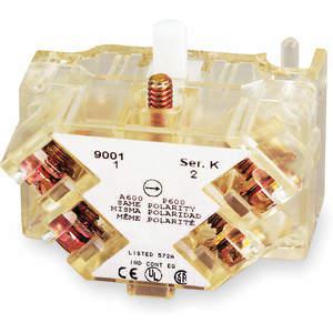 SCHNEIDER ELECTRIC 9001KA41 Contact Block 1nc/1no 30mm | AF9GEF 2EL92